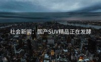 社会新闻：国产SUV精品正在发酵
