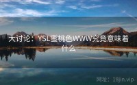 大讨论：YSL蜜桃色WWW究竟意味着什么