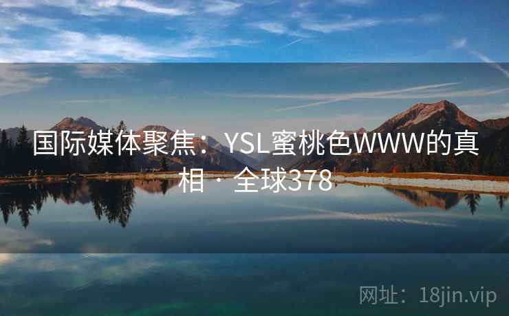 国际媒体聚焦：YSL蜜桃色WWW的真相 · 全球378
